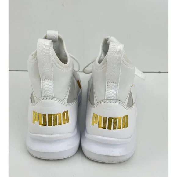 Puma Phenom Lux White Leather High Tops Womens Size 7.5 M - Picture 9 of 10